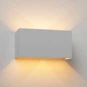 Led wandlamp - up & down - dimbaar - 12 watt - 800 lumen - wit - 2700k