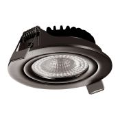 Inbouwspot dimbaar 230 volt 5 watt 510 lumen - gunmetal - IP65