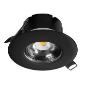 Centraaldoos - inbouwspot - dimbaar - 6 watt - 412 lumen - zwart - 2700k