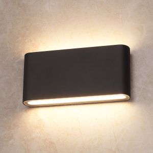 Led wandlamp up & down XL dimbaar 5 watt 550 lumen zwart