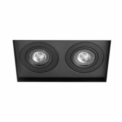 230 Volt DUO Verdiepte Trimless LED Inbouw Spot Dimbaar Zwart