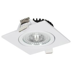 Led inbouwspot 230 volt 5 watt 300 lumen wit 1800-2700k vierkant