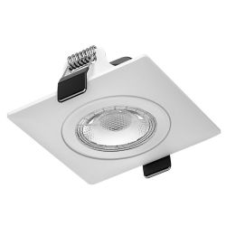 Design inbouwspot 230 volt 5 watt 600 lumen wit 2000-3000k vierkant