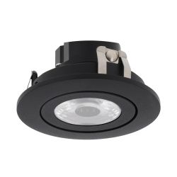 Cabinet inbouwspot dimbaar 230 volt 4 watt 260 lumen zwart 3000k