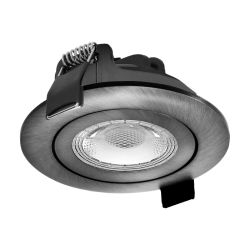 Design inbouwspot dimbaar 230 volt 5 watt 750 lumen gunmetal 3000k IP65