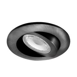 Design inbouwspot dimbaar 230 volt 5 watt 750 lumen gunmetal 3000k IP65