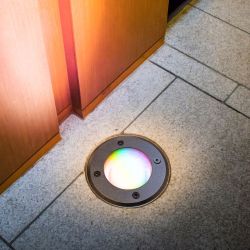 Grondspot met gu10 Philips Hue white & color zwart