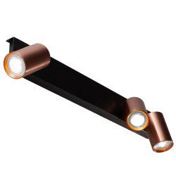 Wandlamp Ventra brons drievoudig met Philips Hue white & ambiance