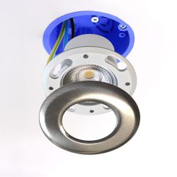 Centraaldoos - inbouwspot - dimbaar - 6 watt - 412 lumen - nikkel