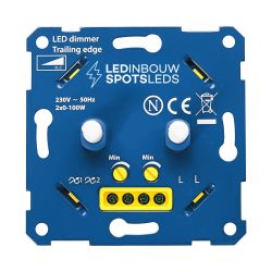Led dimmer - 230 volt - fase afsnijding Maximaal 2 x 100 watt