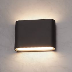 Led wandlamp - up & down - dimbaar - 5 watt - 510 lumen - zwart